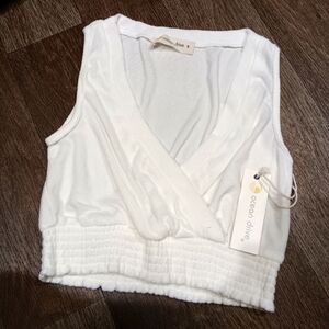 Ocean Drive Cream Tank Top